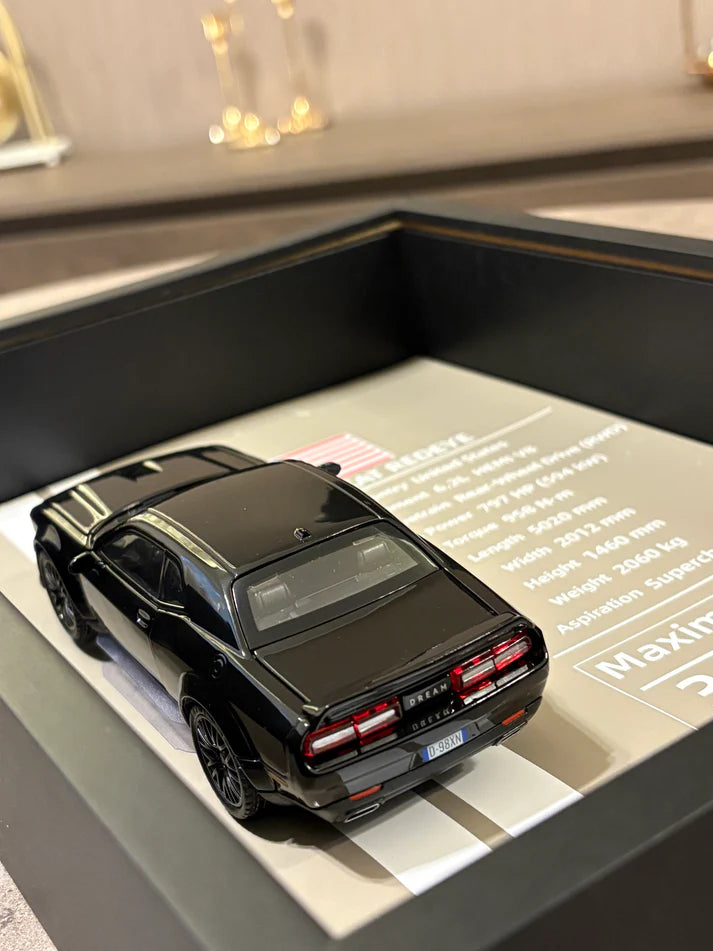 شالنجر Challenger American muscle legend : hellcat redeye 3D wall art - 32cm x 23 cm