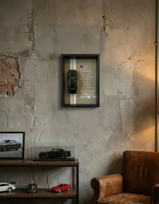 شالنجر Challenger American muscle legend : hellcat redeye 3D wall art - 32cm x 23 cm