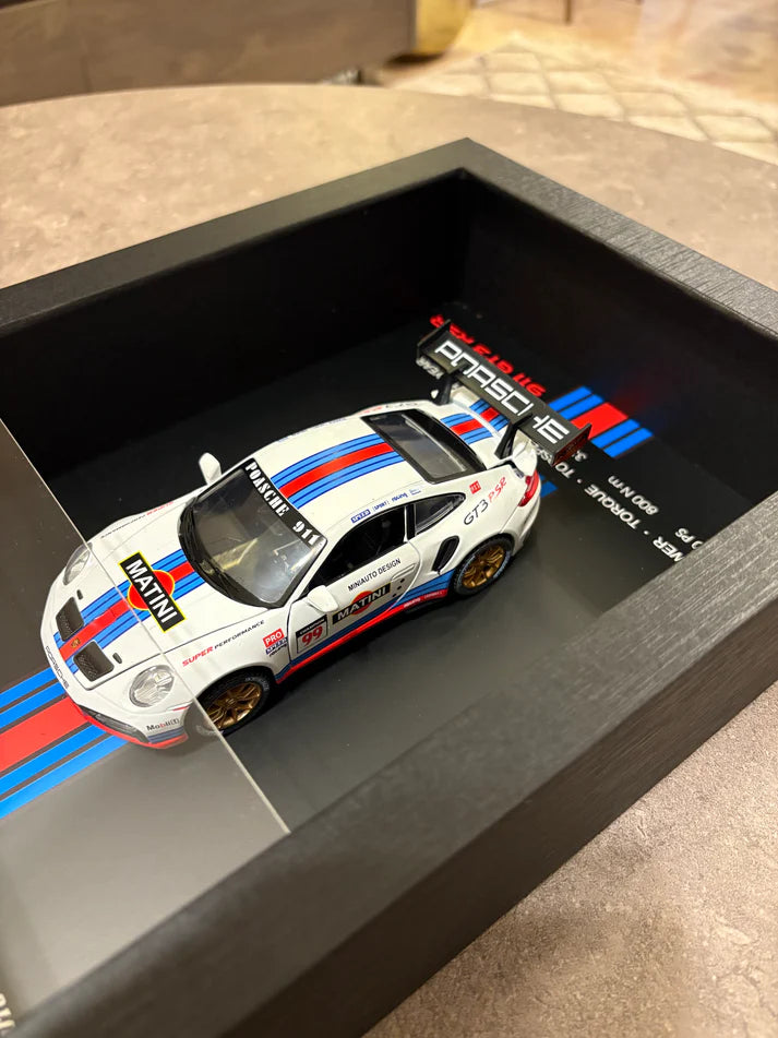 بورشCar Frame Wall Art - Porsche 911 GT3 RSR with Specs – 32cm x 23cm
